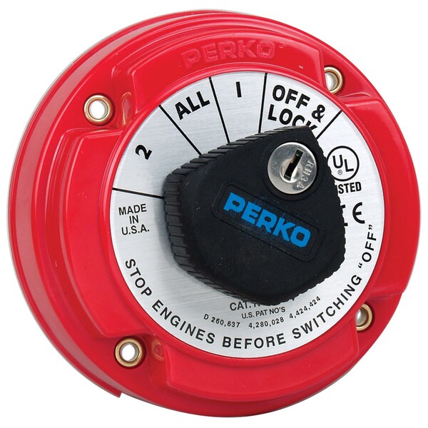 Medium Duty Locking Battery Switch W/ Alt. Disc